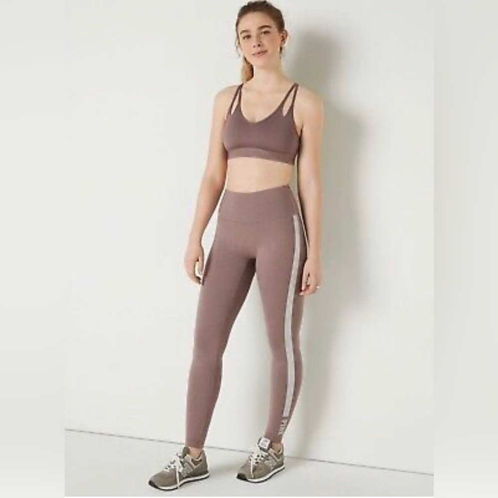 Victoria’s Secret Pink High Waist Full Length Leggings Medium Iced Coffee